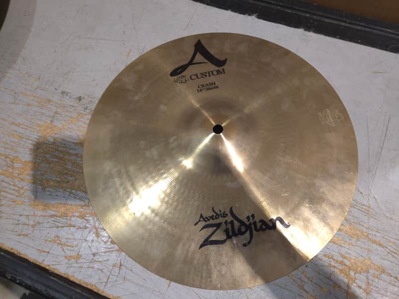 Zildjian 14" A Custom Crash Cymbal 1991 - Present - Brilliant image 1