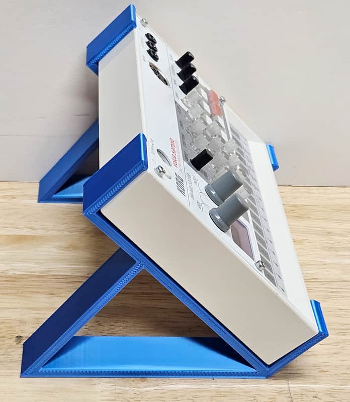 Electric Blue Color 45 Degree Angle Stands For Korg Volca Sample Sampler Korg Volca Mix - Made in USA image 1