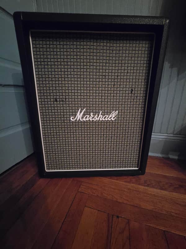 Incredibly Rare 1973 Marshall Model 1973 1x12 Ported Cabinet - 55hrz Pulsonic Greenback image 1