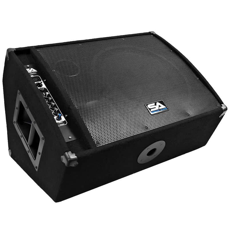 Seismic Audio FL-15MP-PW Powered 1x15" 400w Floor Monitor Wedge Speaker image 1