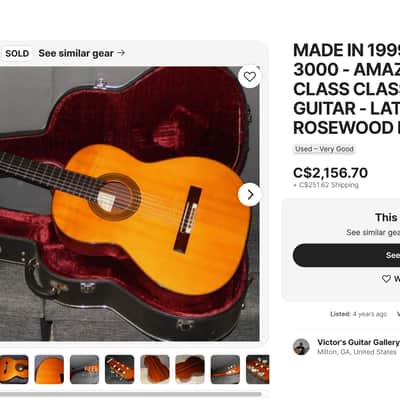 Yukio Nakade No. 4000 Concert Classical Guitar 1999 Solid Spruce, Solid BRW (As is) image 9