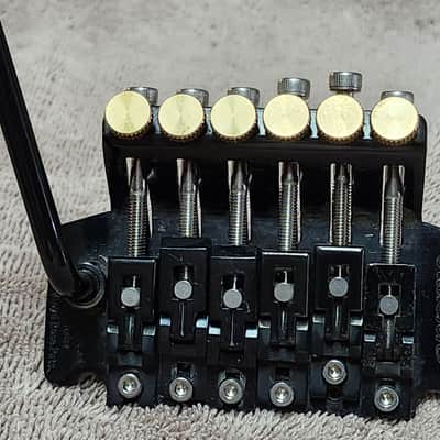 Jackson JT-580 Licensed Floyd Rose Takeuchi Tremolo w/ Stainless Steel & Brass Upgrades - Black image 12