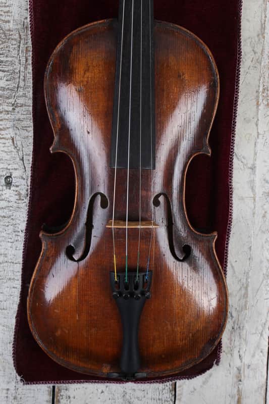 Schweitzer Early 1900s Steiner Model 4/4 Violin Flame Maple Body with Case & Bow image 1