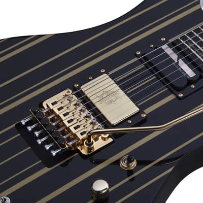 Schecter SCH.1742 Synyster Gates Custom-S Gloss Black w/Gold Stripes image 4