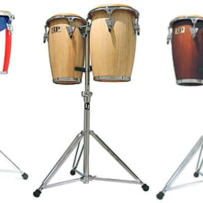 Latin Percussion Dark Wood 8" &amp; 9" Jr. Conga Set image 2
