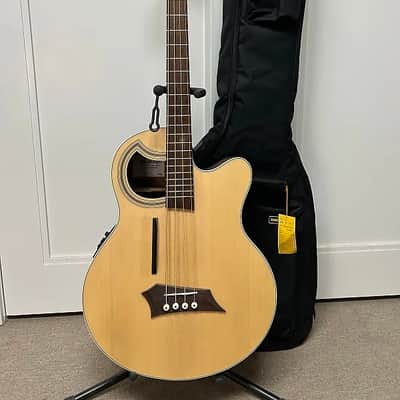 Warwick Rockbass Alien Deluxe 4 String Acoustic Electric Bass - Natural image 1