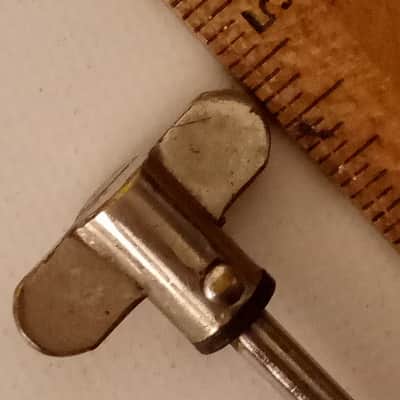 Leedy 10-24 Nickel 4 1/8"Walberg & Auge Single-Tension Thumb Rod Snare Drum1910s image 2