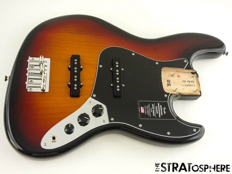 Fender American Professional Classic Jazz Bass LOADED BODY J Bass Sunburst image 1