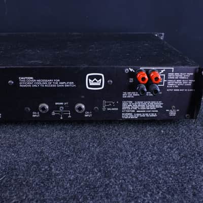 Crown Power Base 2 2-Channel Power Amplifier 1990s - Black image 5
