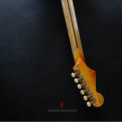 Fender Deluxe Stratocaster Galaxy Blue Aged Relic by East Gloves Customs (RARE) image 20