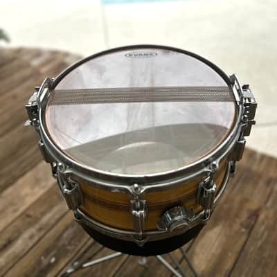 VINTAGE Tama Superstar Mastercraft Artwood Birch 6.5x14" Snare Drum image 5