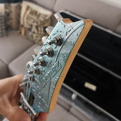 Ibanez JEM90HAM Steve Vai Signature 1998 - Blue-Green Metallic Texture image 10