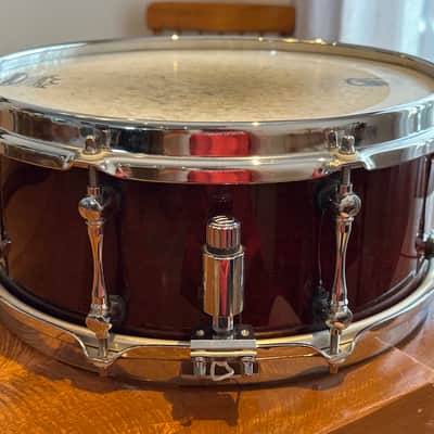 Mapex BPCW3550CNCY Black Panther Cherry Bomb 13x5.5" Cherry Snare Drum 2010s - Transparent Cherry image 2