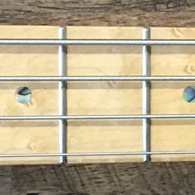 Valley Guitars Warmoth Custom Shop PJ Transparent Black Sunburst Finish Flamed Top Electric Bass Guitar image 8
