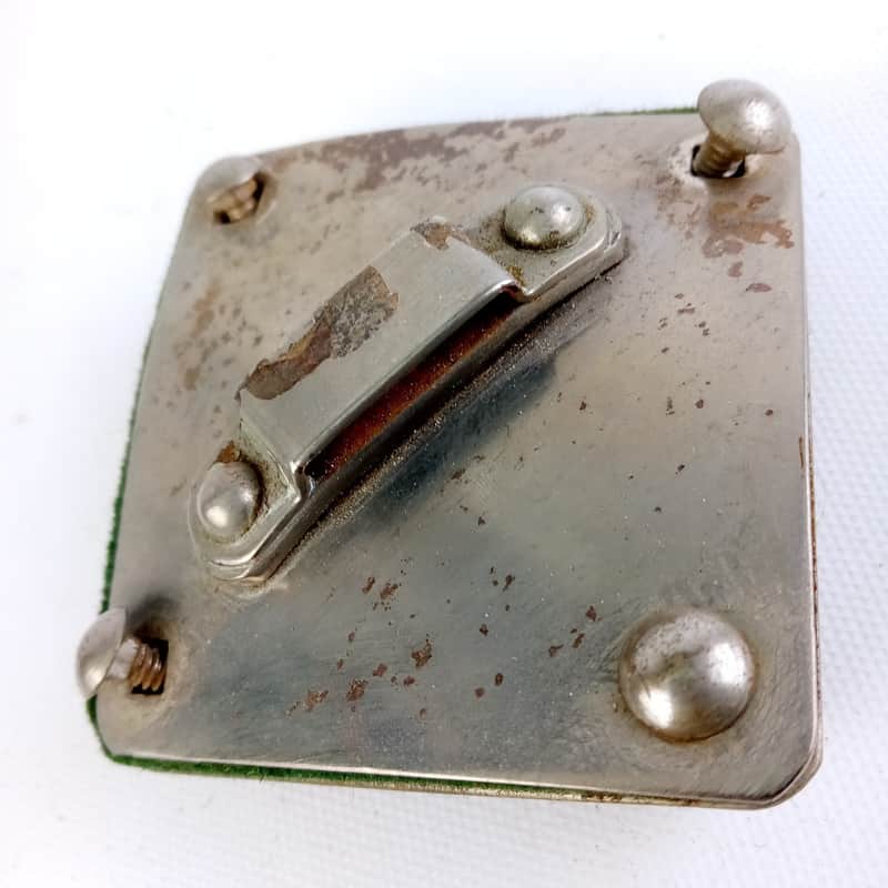 *Ludwig/WFL Diamond Ride Tom Drum Shell Mount Bracket Nickel Vintage 40s-50s USA image 1