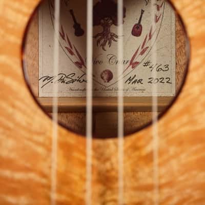 RARE Da Silva Mango Tenor Ukulele Custom 2022 - Natural Highgloss image 6