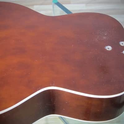 Airline Acoustic Guitar Concert Sized by Kay of Chicago for Montgomery Wards Circa-1960s Sunburst image 12