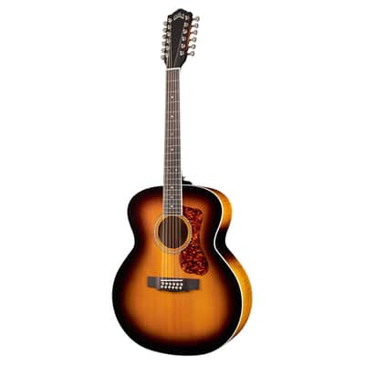 Guild F-2512E Deluxe Maple Jumbo 12-String A/E Guitar - Antique Burst - Open Box image 2