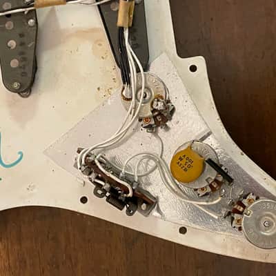 Fender Stratocaster 1976 Loaded Black Pickguard All 100% Factory Original image 19