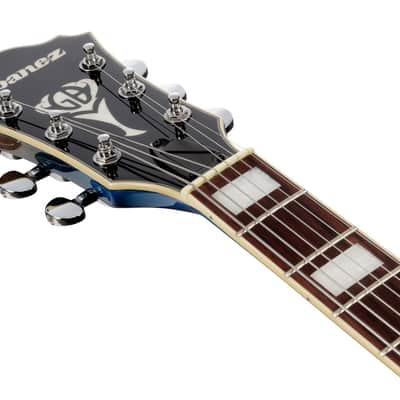 Ibanez George Benson Signature 6 String Hollow Body Electric Guitar - Jet Blue Burst (GB10EMJBB) image 4