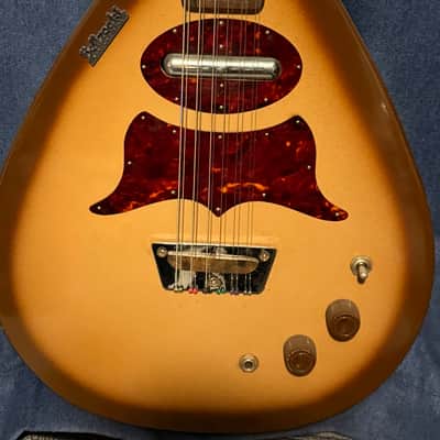 Danelectro Bellzouki 7010 Single Pickup 12-String 1961 - 1969 - Brown Burst image 3