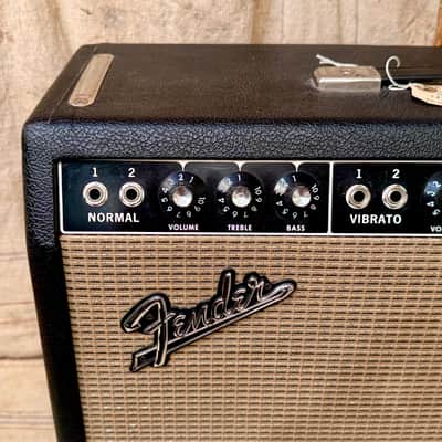 Fender Deluxe Reverb-1965-Black Panel image 4