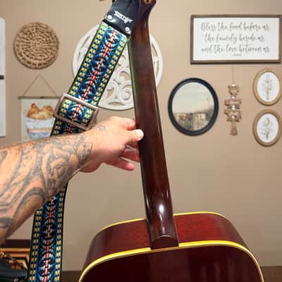 Gibson Hummingbird 1962 - Cherry Sunburst image 11