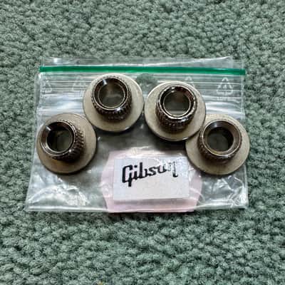 Gibson Les Paul Tuner bushing ferrules [4pcs] 1970s - Chrome image 2