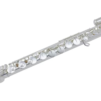 Pearl *Pre-Order* 201 Series Alto Flute Silver Plated w/Curved Upgraded Forza Headjoint +Case/Cover | PFAF201U | WorldShip | Special Order | Authorized Dealer image 2