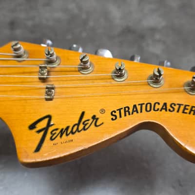 1973 Fender Stratocaster Heavy Relic American Vintage 70s 1970's USA Strat Black Rosewood Electric Guitar Oversized Headstock image 1