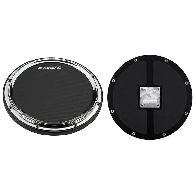 Ahead S-Hoop Marching Practice Pad 14" Black/Chrome image 1