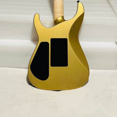 Jackson Custom Shop Soloist HS  Aztec Gold Matching Reverse Headstock Painted Logo (light, unplayed & rare find) image 5