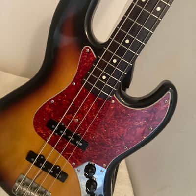 Fender MIJ '62 REISSUE JAZZ BASS 1987-1988 - SUNBURST ROSEWOOD FINGERBOARD GREAT CLEAN BASS! image 6