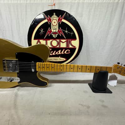 Fender USA Custom Shop Limited Edition Full Throttle Esquire Relic Telecaster Guitar with Case 2003 - Gold / Maple neck image 2