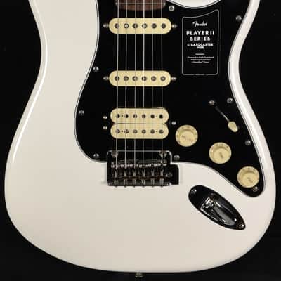 Fender Player II Stratocaster HSS Electric Guitar Polar White image 1