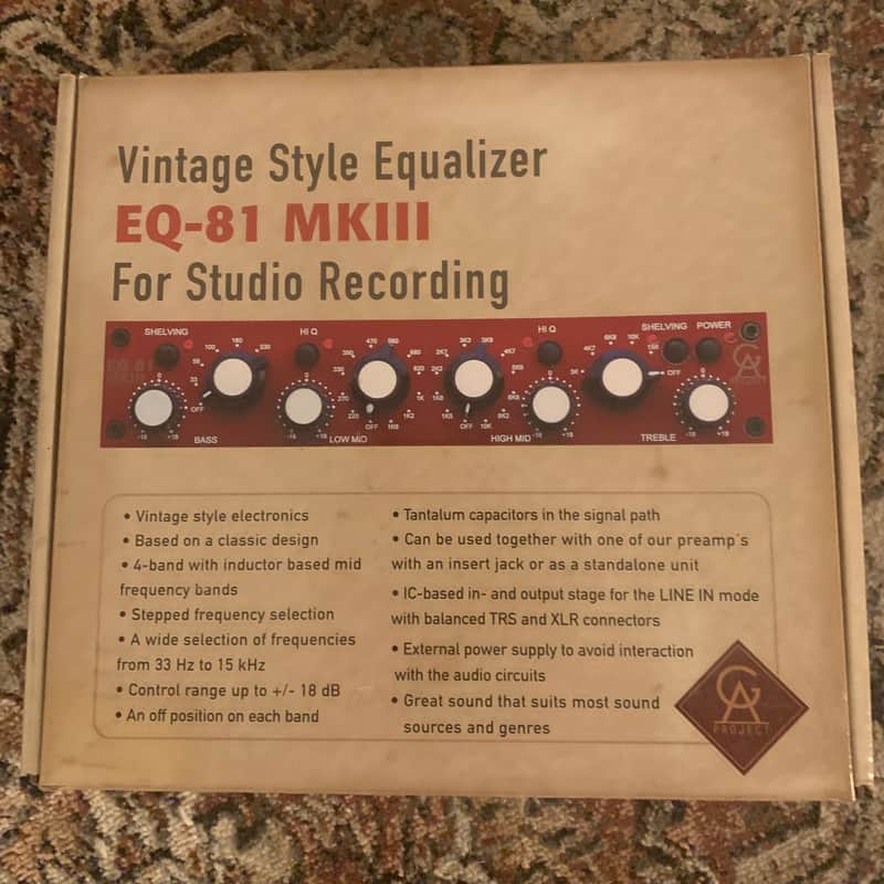 Golden Age Project EQ81 MKIII 4-Band Equalizer 2021 - Present - Red image 1