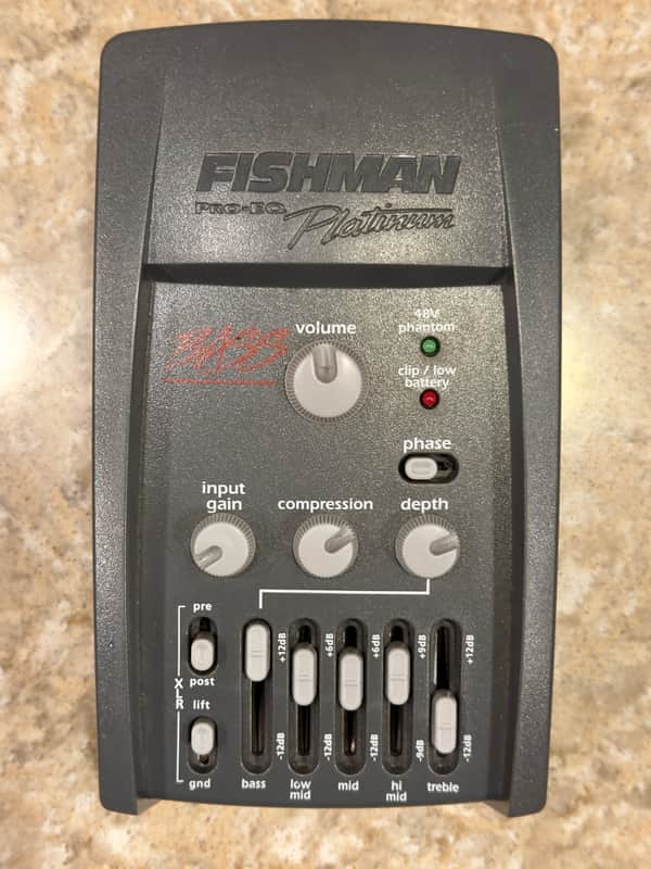 Fishman Pro-EQ Platinum Bass EQ/DI Analog Preamp Pedal
