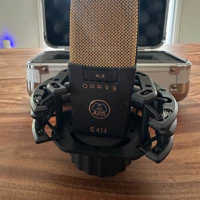 AKG C414 XLII Large Diaphragm Multipattern Condenser Microphone 2010s - Black image 6