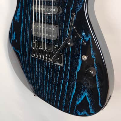 Tom Anderson Angel Player 7, Swamp Ash Body, HSH, Black w/Bora Dog Hair, Logo Bag image 6