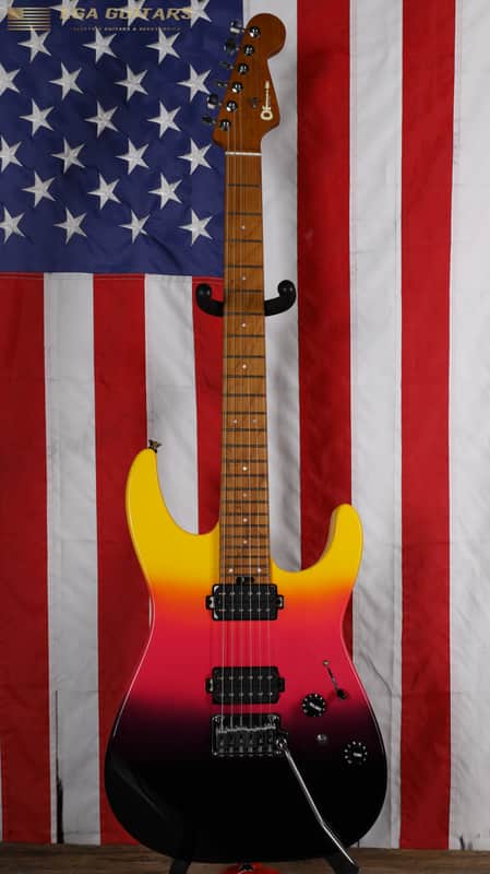 Charvel Pro-Mod DK24 HH 2PT CM - Malibu Sunset image 1