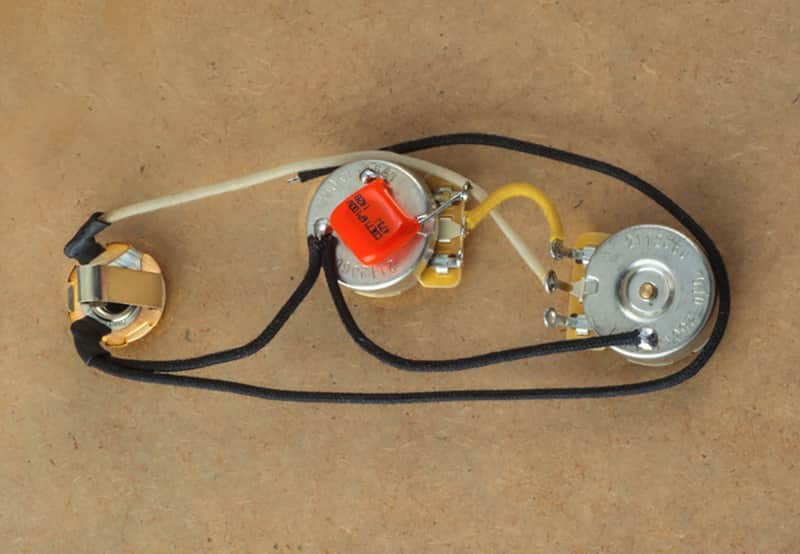 Precision Made Precision Bass Harness & Knobs-CTS Orange Drop Switchcraft image 1