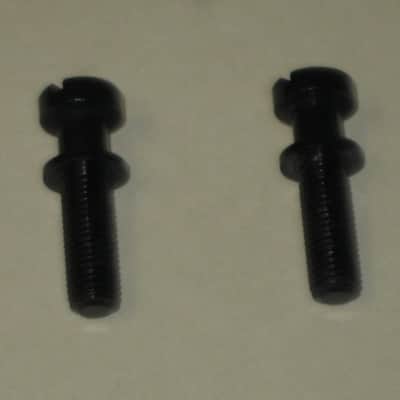 ONE pair of rarely used (rarely handled) Gibson BLACK GLOSS Finish STUDS (aka Mounting Pieces) and Black Finish ANCHORS (aka Inserts) for PTTP BLACK GLOSS Finish Stop Bar Tailpiece (Tailpiece NOT included) came off of a 2000 LP Gothic (NO guitar) image 8