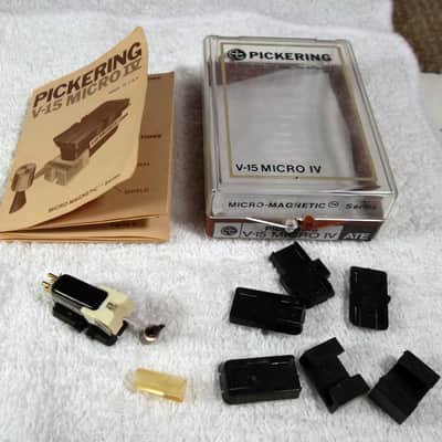 70's Pickering V-15 Micro IV ATE Turntable Phono Cartridge with Brand New NOS Polished Diamond Conical Tip Stylus, Screws in Excellent Condition! image 8