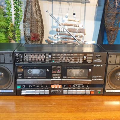 Vintage 1985 Sony CFS-W600 Boombox Cassette Radio +BONUS Bluetooth! image 10