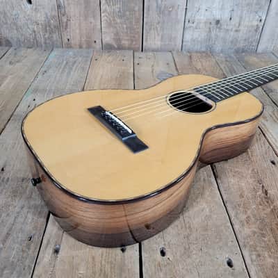 Preston Thompson Guitars Size 2 BA Brazilian Rosewood and Spruce Parlor Guitar with Calton Case - Natural image 8