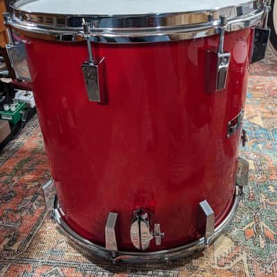 Sonor Made in Germany Mid 70's Champion Red 4 Pc Drum Set 22, 16, 8, 9, Clean! image 20