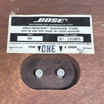 Vintage Bose 901 Series I Speakers Pair image 12