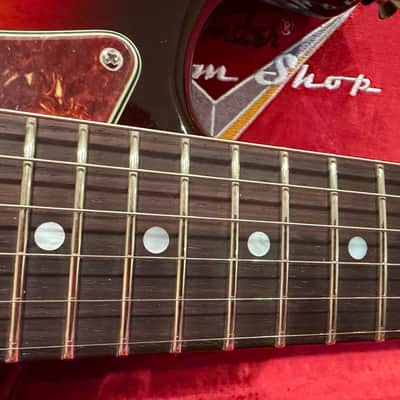 Fender Fender Custom Shop American Custom Stratocaster NOS 2025- Chocolate 3 Color Sunburst. Roasted Birdseye / AAA Rosewood image 9
