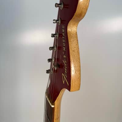 Fender Mustang Guitar with Rosewood Fretboard 1969 - 1973 - Competition Red image 16