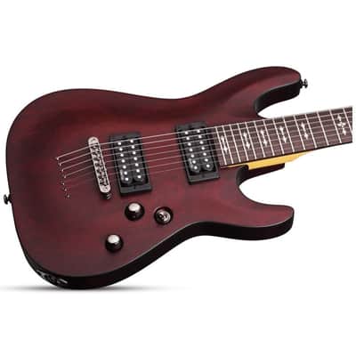 Schecter Omen 7 7-String Electric Guitar - Rosewood Fingerboard, Walnut Satin image 11